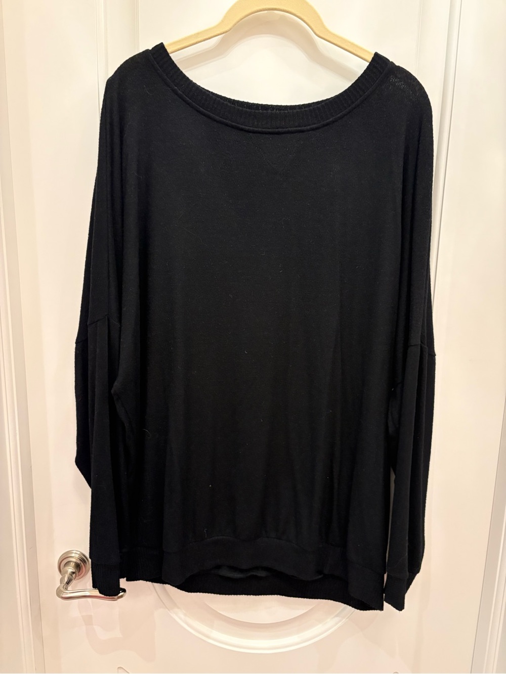 Joie Black Scoop Neck Lightweight Sweater